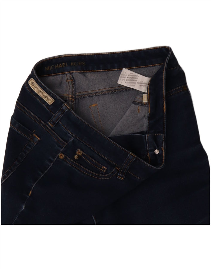 MICHAEL KORS Jean skinny pour femme US 8 Medium W29 L29 Bleu marine en coton