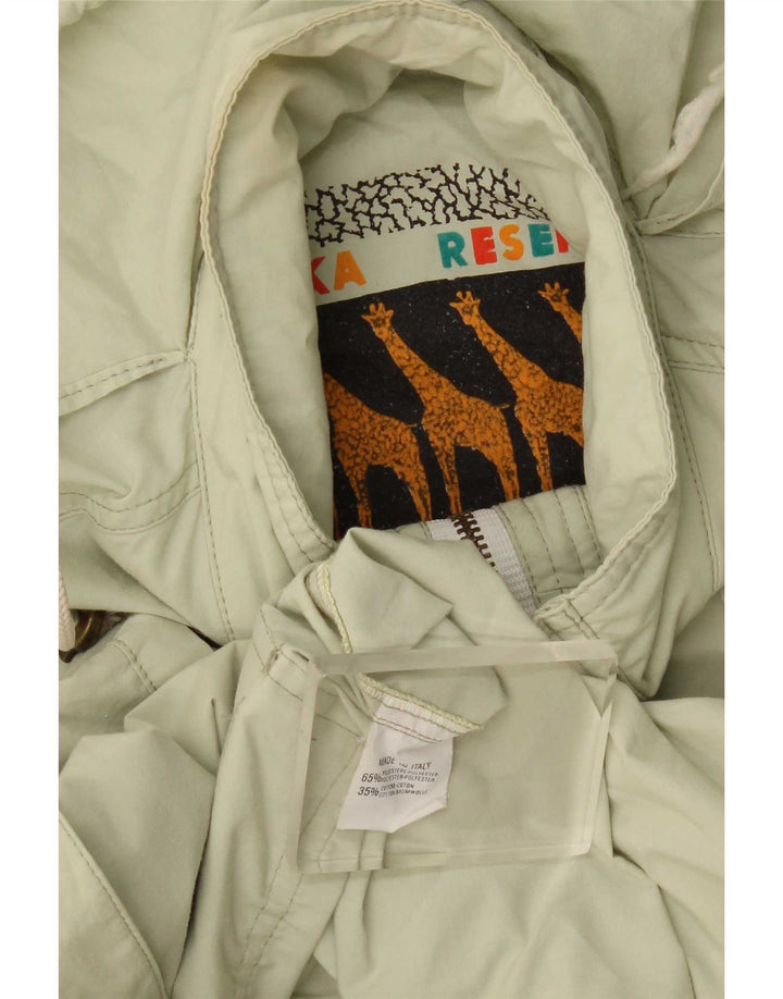 veste bomber à capuche vintage pour hommes UK 42 XL Polyester vert