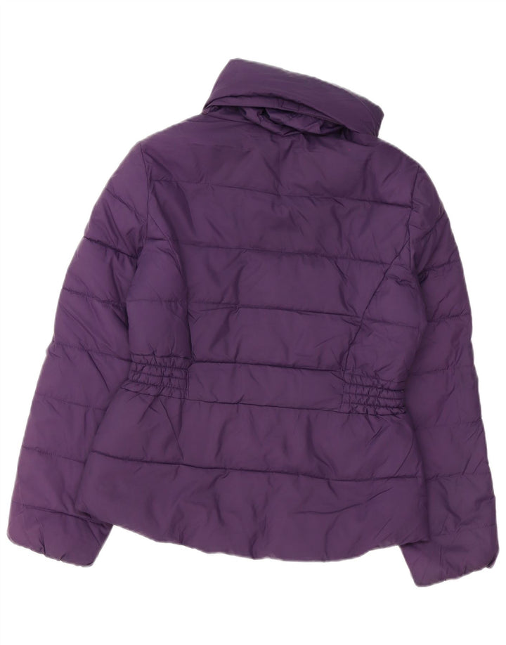 Marks & Spencer Veste matelassée surdimensionnée pour femme UK 10 Small Violet Polyester