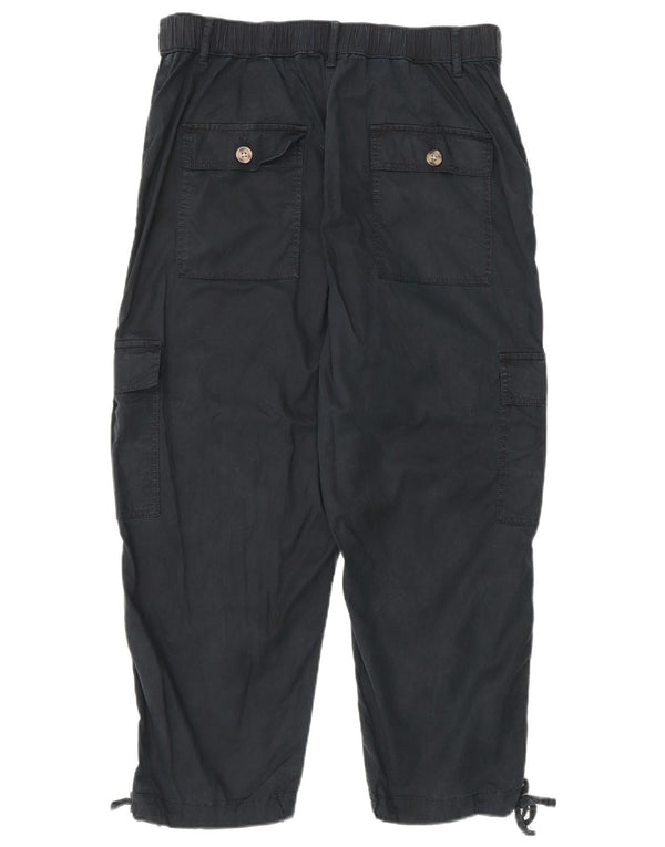 Marks & Spencer Pantalon cargo court pour femme UK 12 Medium W30 L23 Noir
