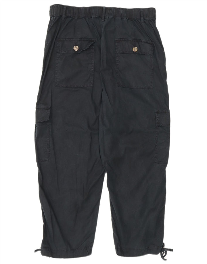 Marks & Spencer Pantalon cargo court pour femme UK 12 Medium W30 L23 Noir