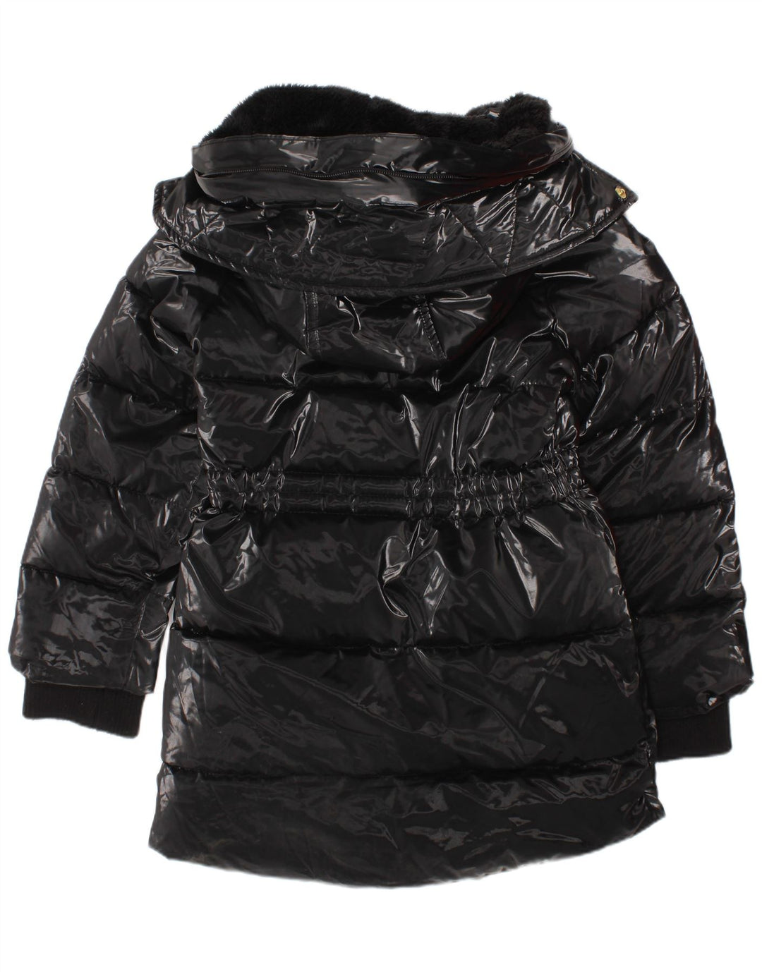Dkny Manteau rembourré à capuche pour fille 3-4 ans Noir Polyamide
