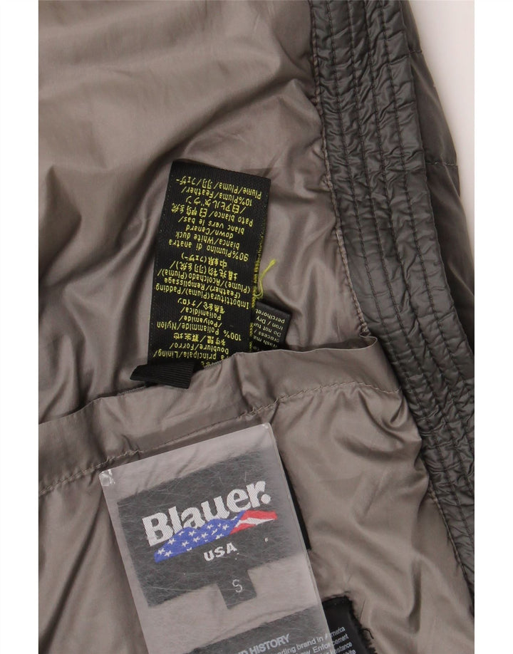 Blauer Veste matelassée à capuche pour homme UK 36 Small Gris Nylon