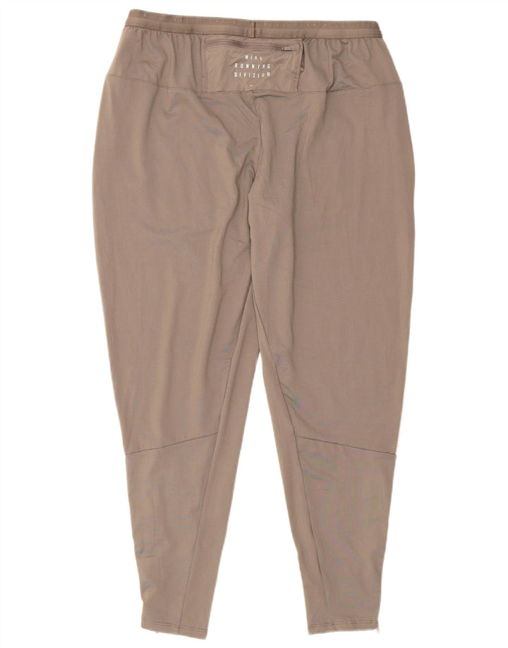 Nike Pantalon de survêtement Therma-Fit pour homme en polyester moucheté Gris Taille L