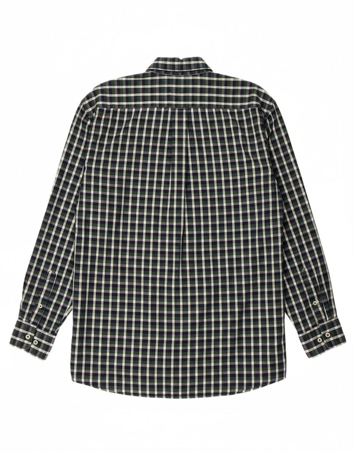 TOMMY HILFIGER Mens Shirt Large Green Check Vintage Tommy Hilfiger and Second-Hand Tommy Hilfiger from Messina Hembry 
