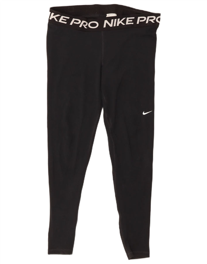 Nike Legging graphique pour femme UK 18 XL Noir Polyester