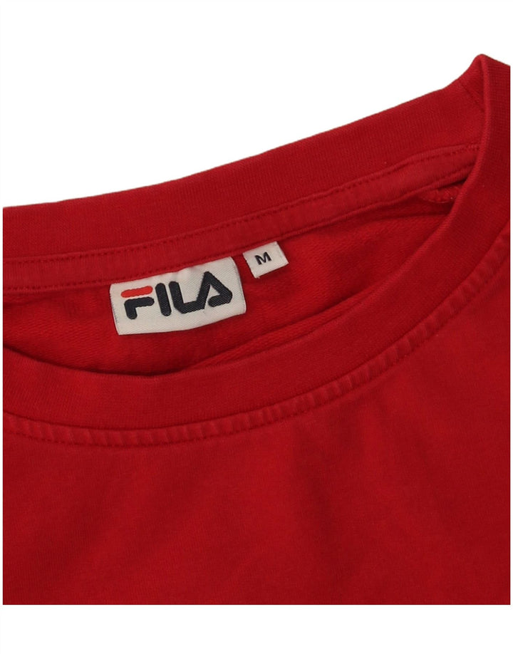 Fila Sweat-shirt graphique pour femme UK 14 Rouge moyen