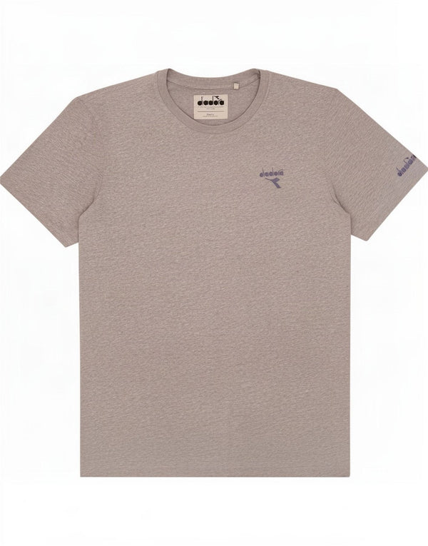 Diadora T-Shirt Top XL Gris Moucheté Coton Homme