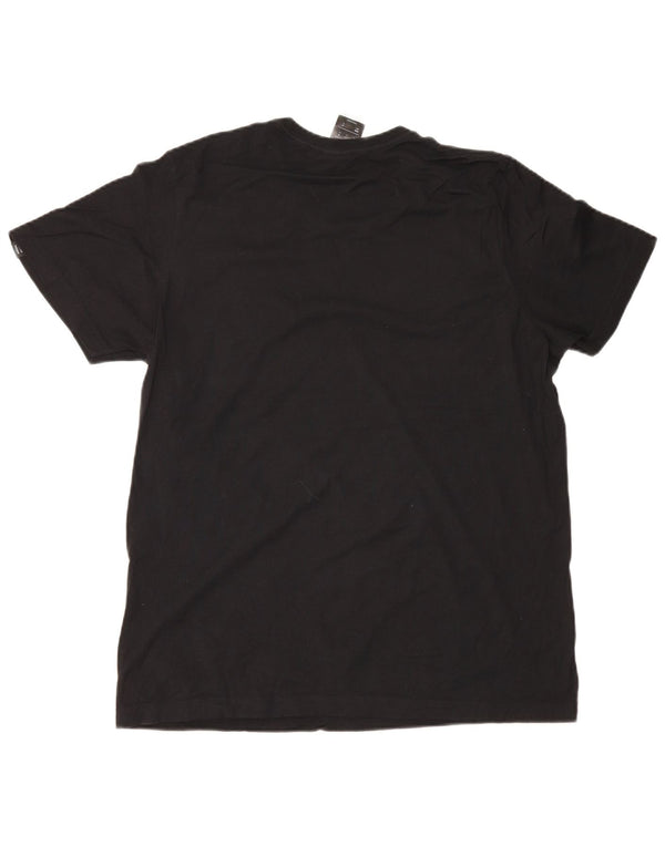 Adidas T-shirt graphique pour homme en coton noir moyen