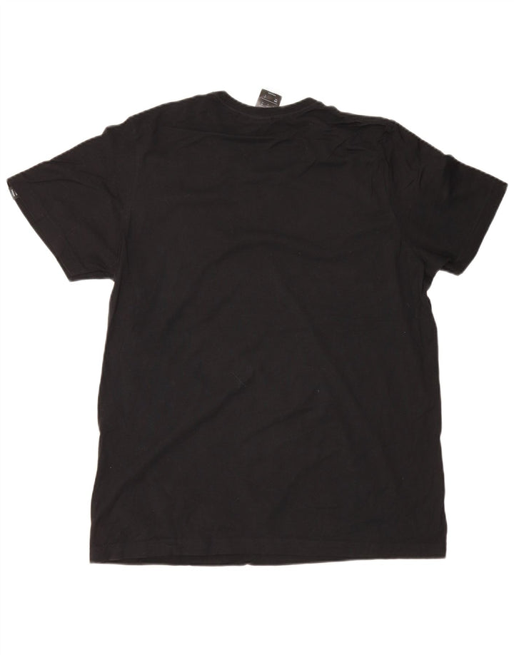 Adidas T-shirt graphique pour homme en coton noir moyen