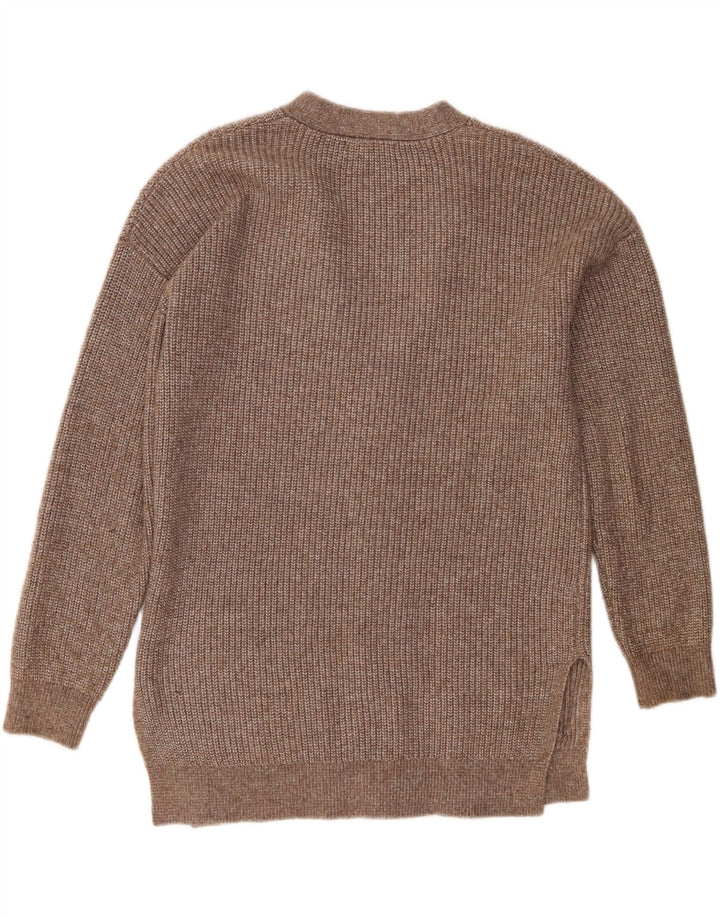 Marks & Spencer Pull cardigan surdimensionné pour femme UK 10 Petit Marron