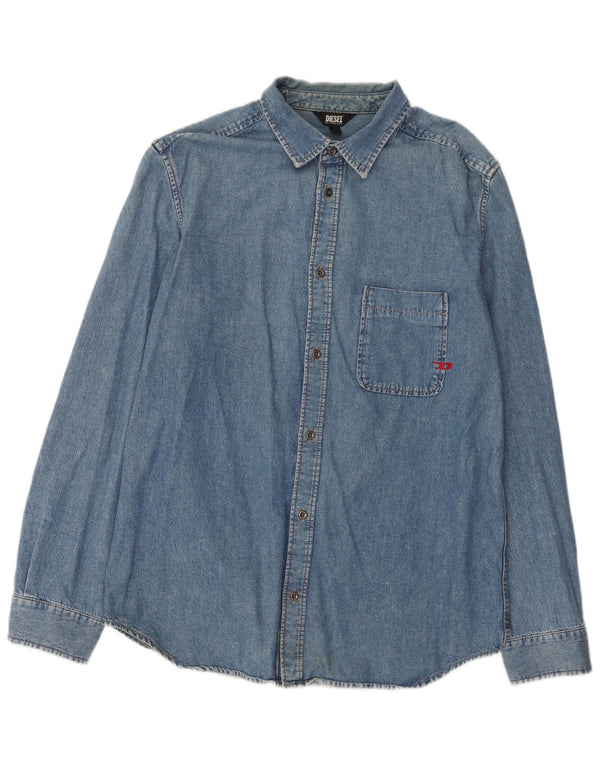 Diesel Chemise en Jean XL Bleu Coton Homme