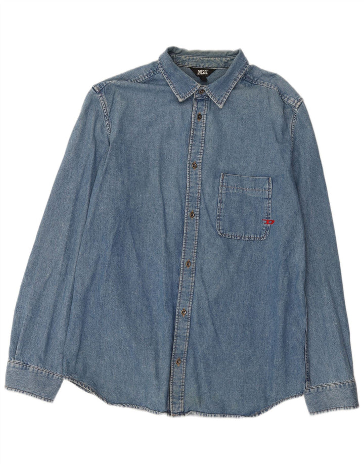 Diesel Chemise en Jean XL Bleu Coton Homme