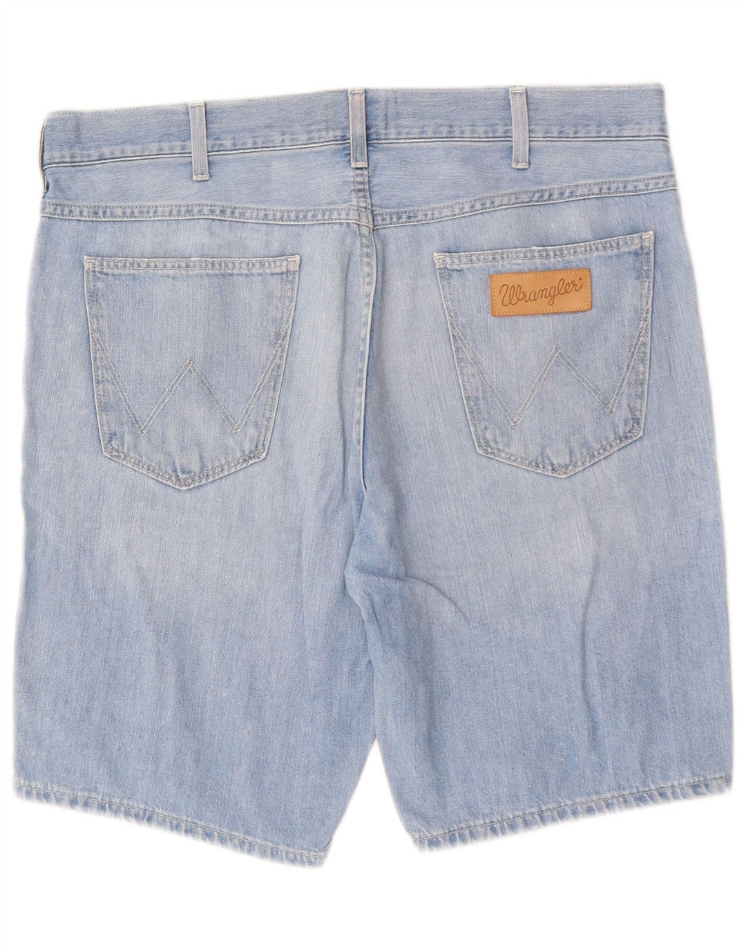 WRANGLER Short en Jean Homme W33 Bleu Moyen Coton