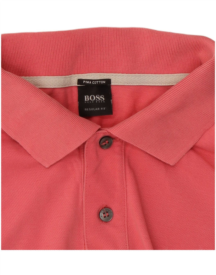 Hugo Boss Homme Regular Fit Polo Large Rouge Coton