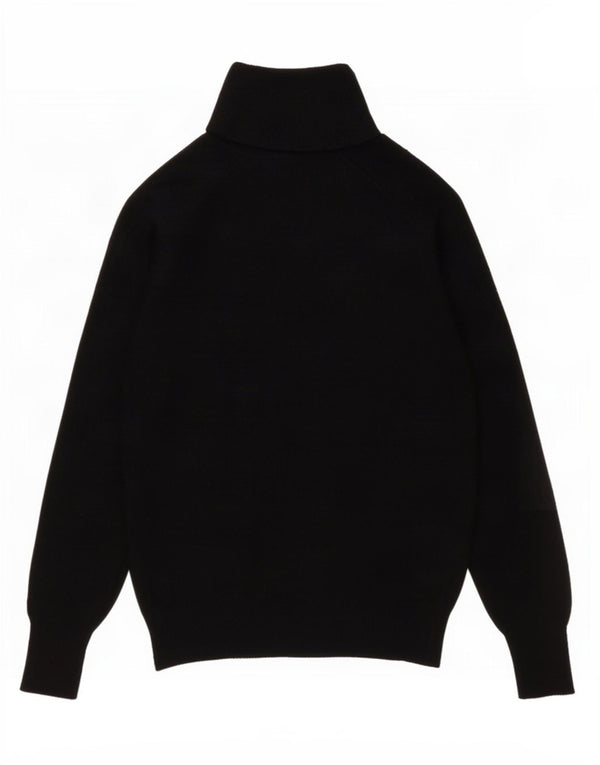 Zara Pull col roulé pour femme UK 10 Petite laine noire