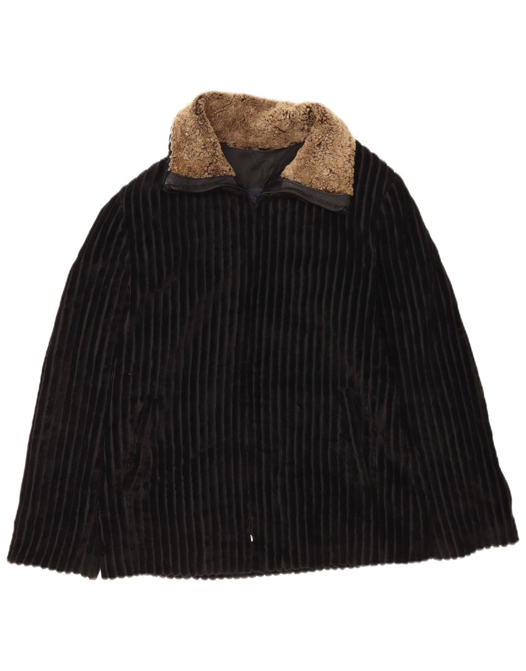 Mabrun Veste en velours côtelé pour femme IT 44 Medium Black Colourblock