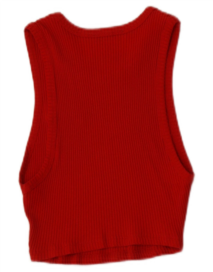 Zara X Kappa Débardeur court pour femme UK 12 Rouge moyen