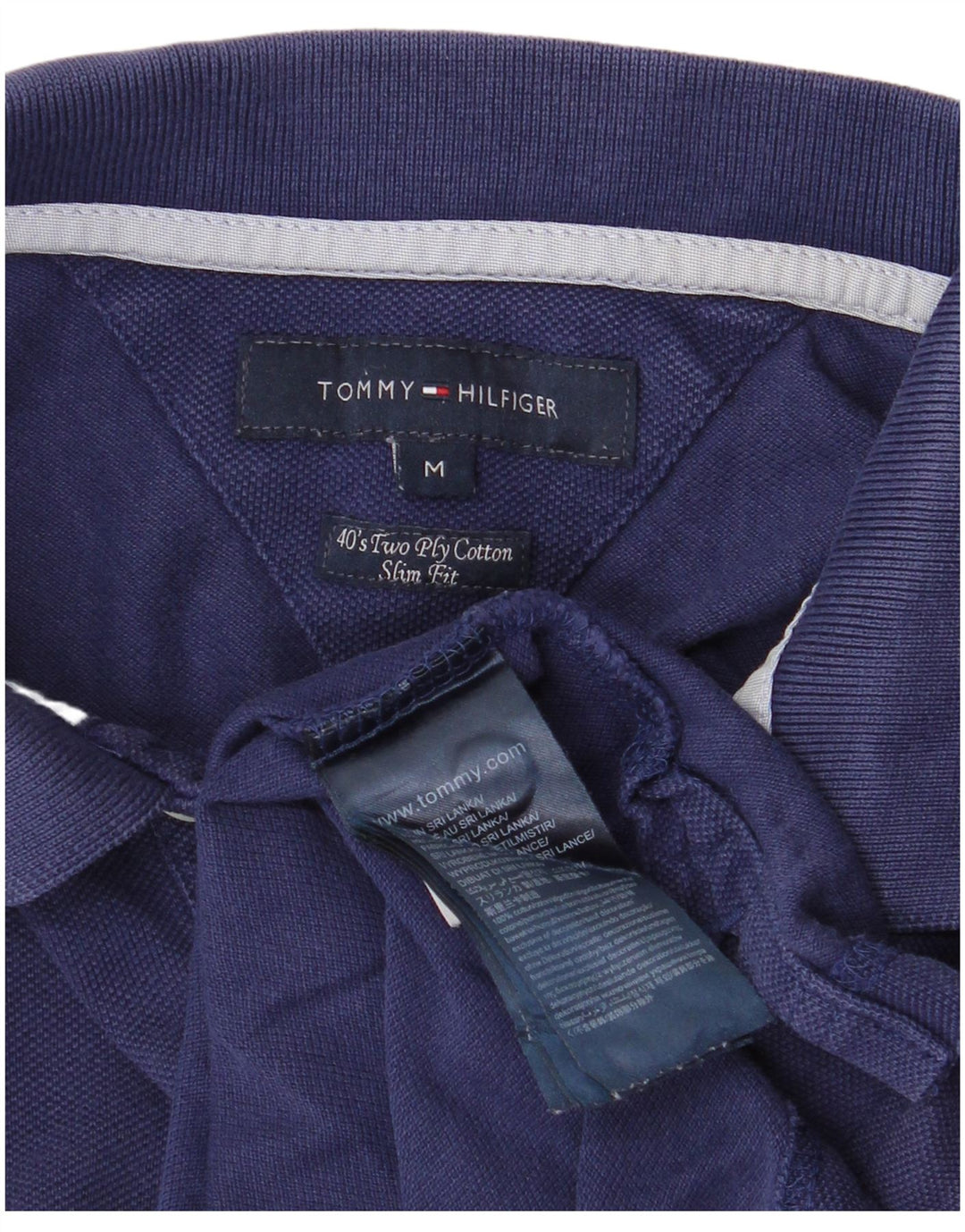 Tommy Hilfiger Polo Slim Fit Homme Bleu Marine Moyen