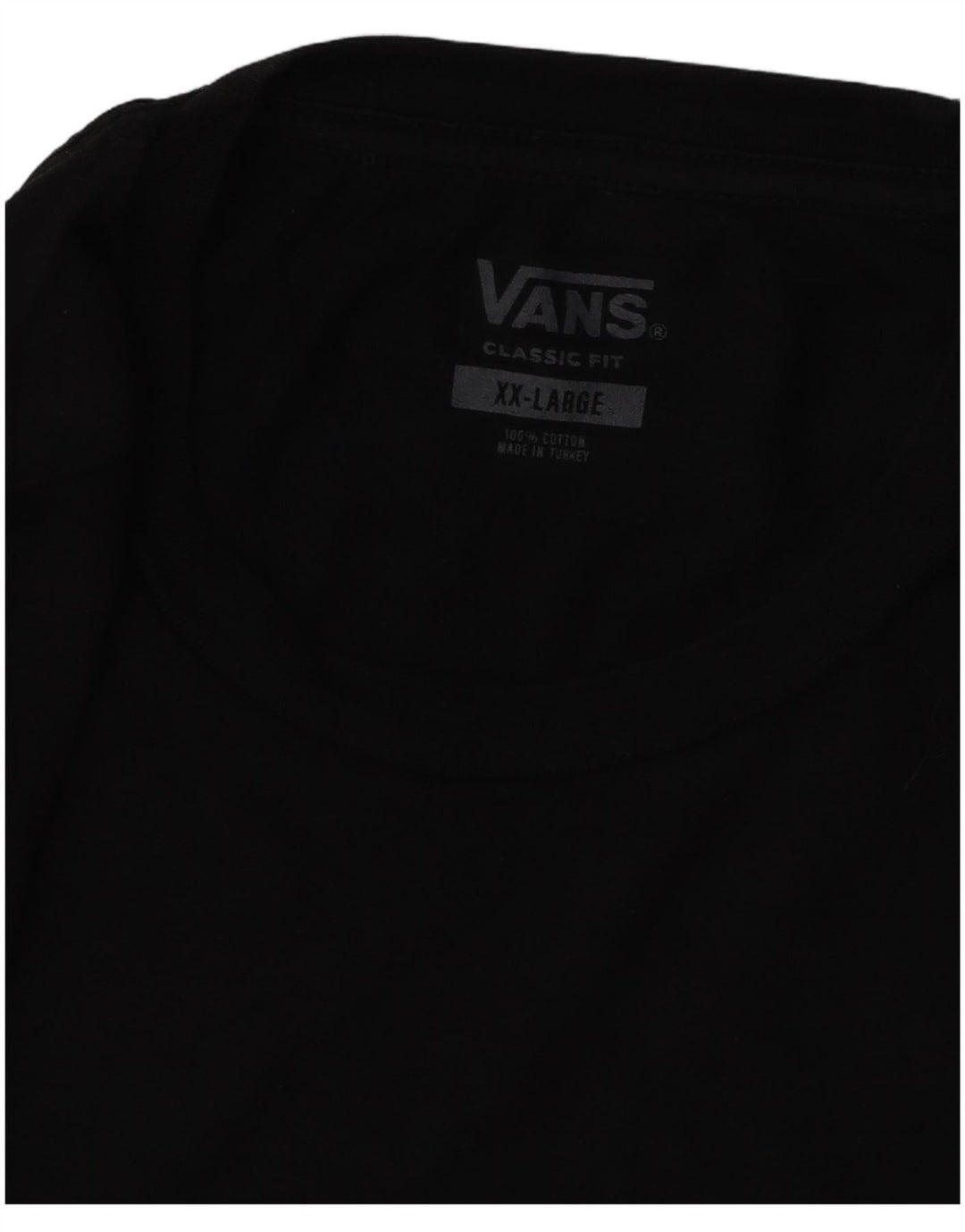 VANS T-Shirt graphique coupe classique pour hommes, haut 2XL en coton noir