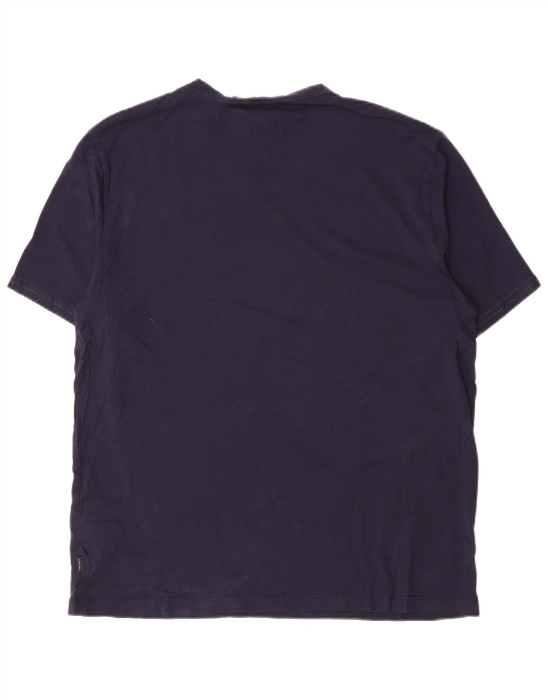 CALVIN KLEIN T-Shirt Homme Top Large Bleu Marine Coton