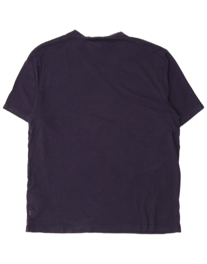 CALVIN KLEIN T-Shirt Homme Top Large Bleu Marine Coton
