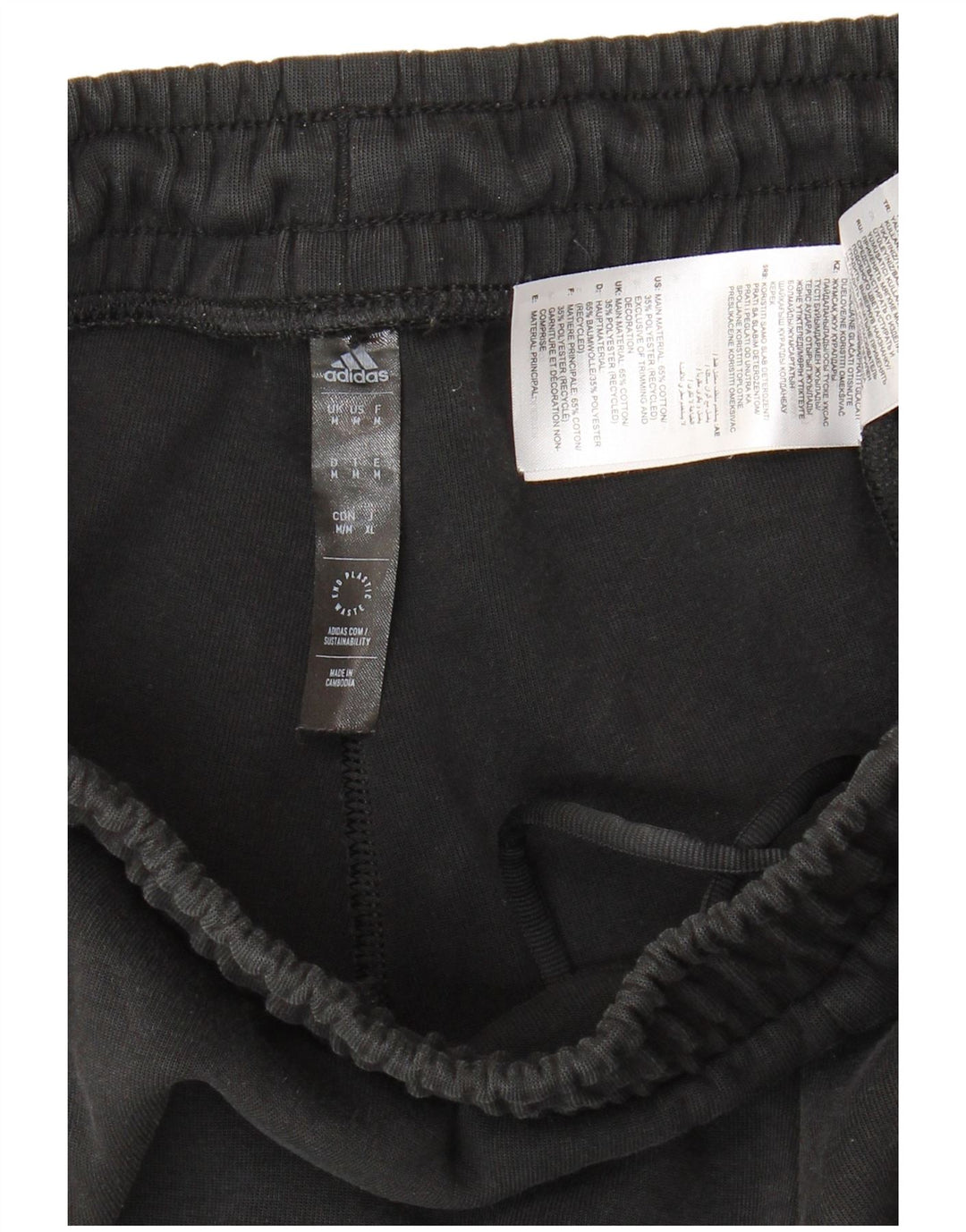 Adidas Pantalon de survêtement pour homme en coton noir moyen