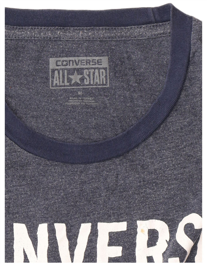CONVERSE T-Shirt Graphique Homme Bleu Marine Moyen