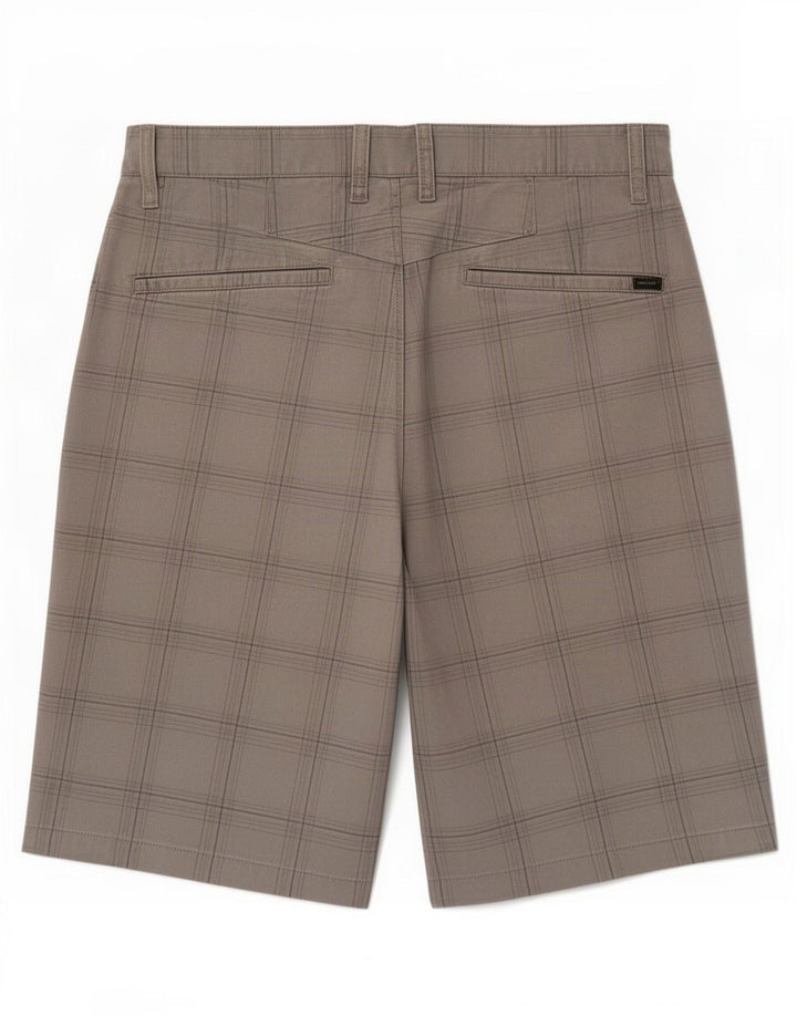 Volcom Short Chino Homme Medium W32 Gris à Carreaux