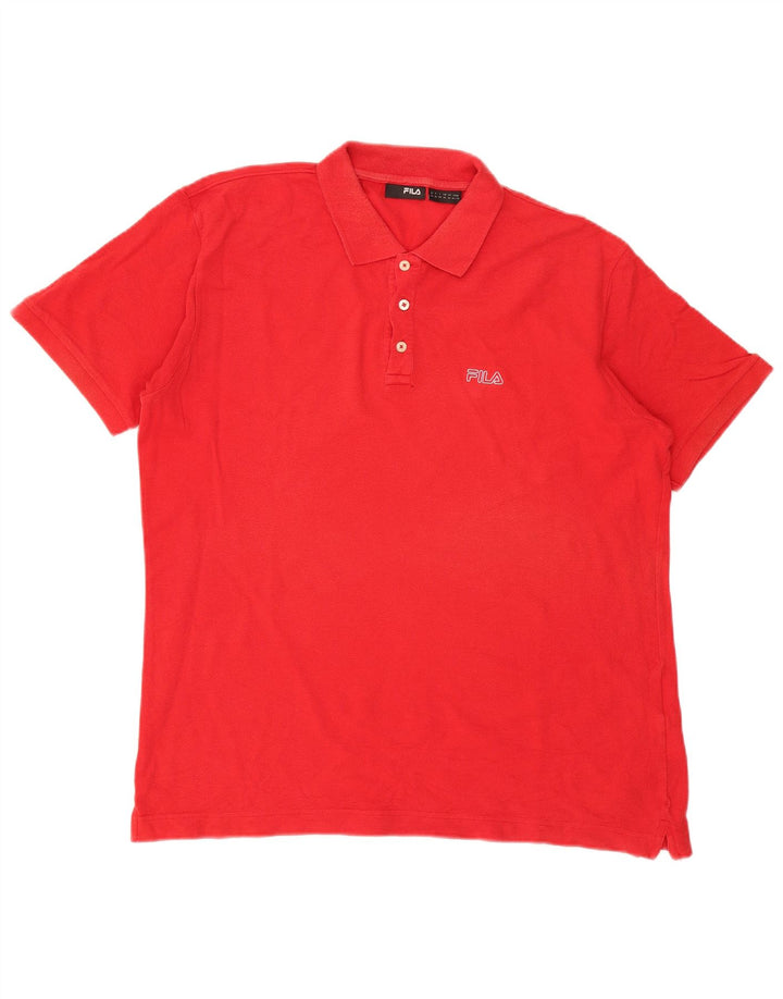Fila Polo Homme XL Rouge Coton