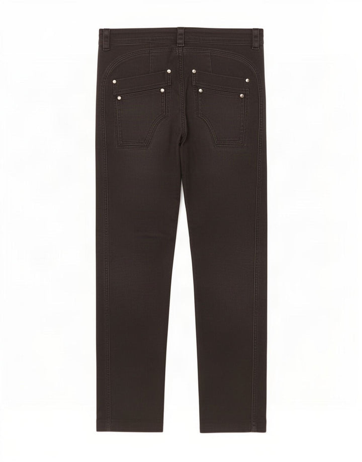 Benetton Pantalon décontracté droit pour homme W34 L33 Gris