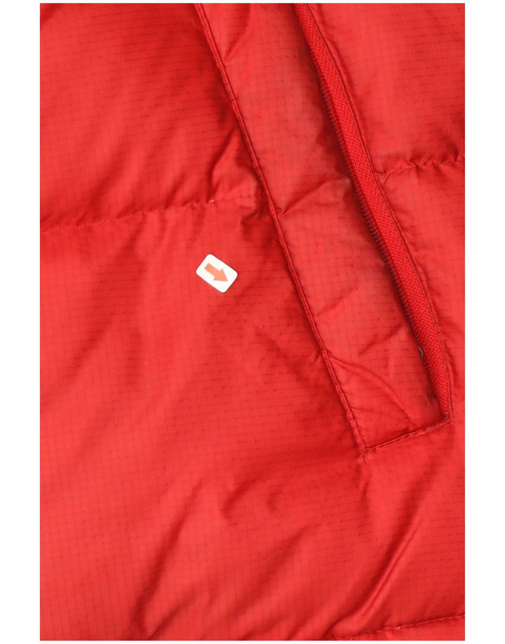Dickies Veste matelassée à capuche pour homme UK 38 Medium Rouge Colorblock Nylon