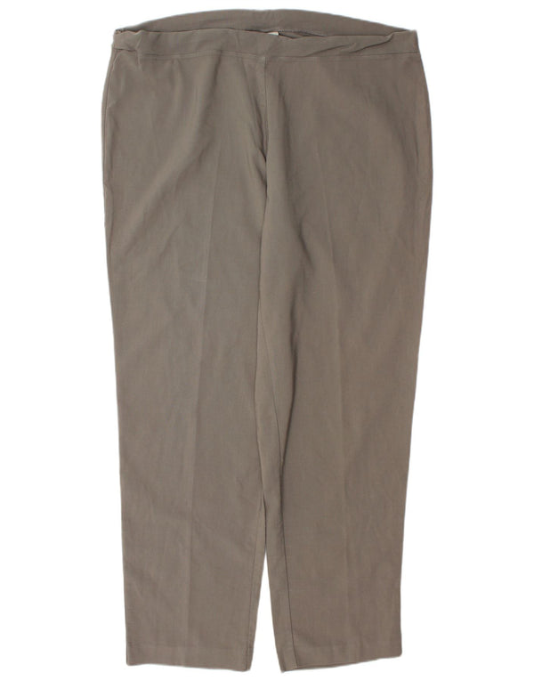 Marks & Spencer Pantalon décontracté autographe pour femme UK 18 XL W40 L31 Gris
