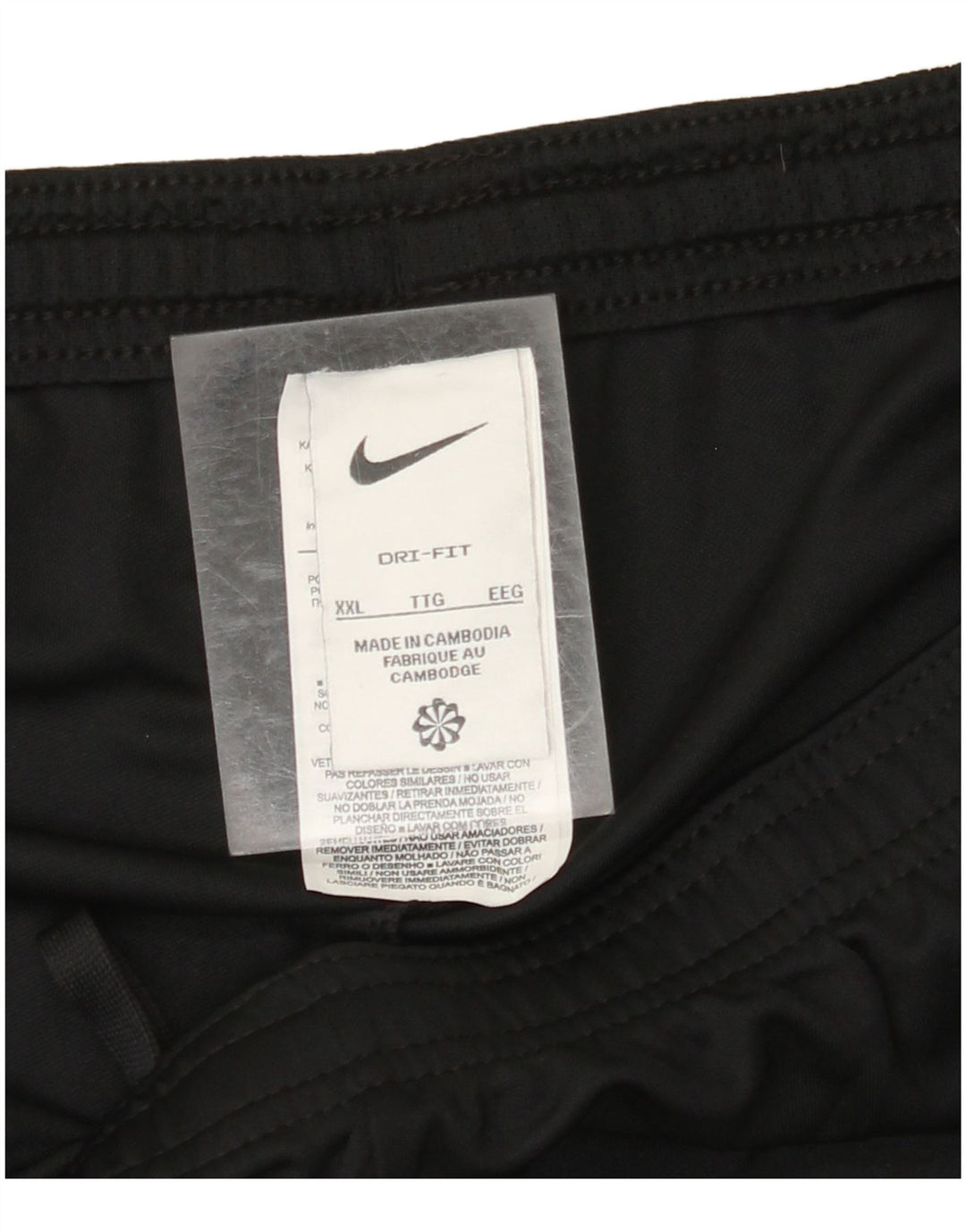 NIKE Short de sport Dri Fit pour homme 2XL Noir Polyester