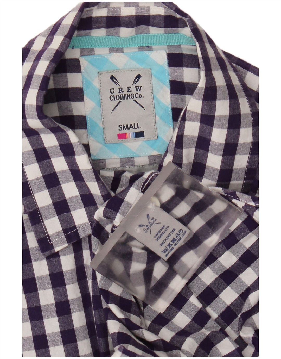 Crew Clothing Chemise Homme Petit Violet Vichy Coton