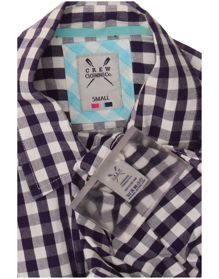 Crew Clothing Chemise Homme Petit Violet Vichy Coton