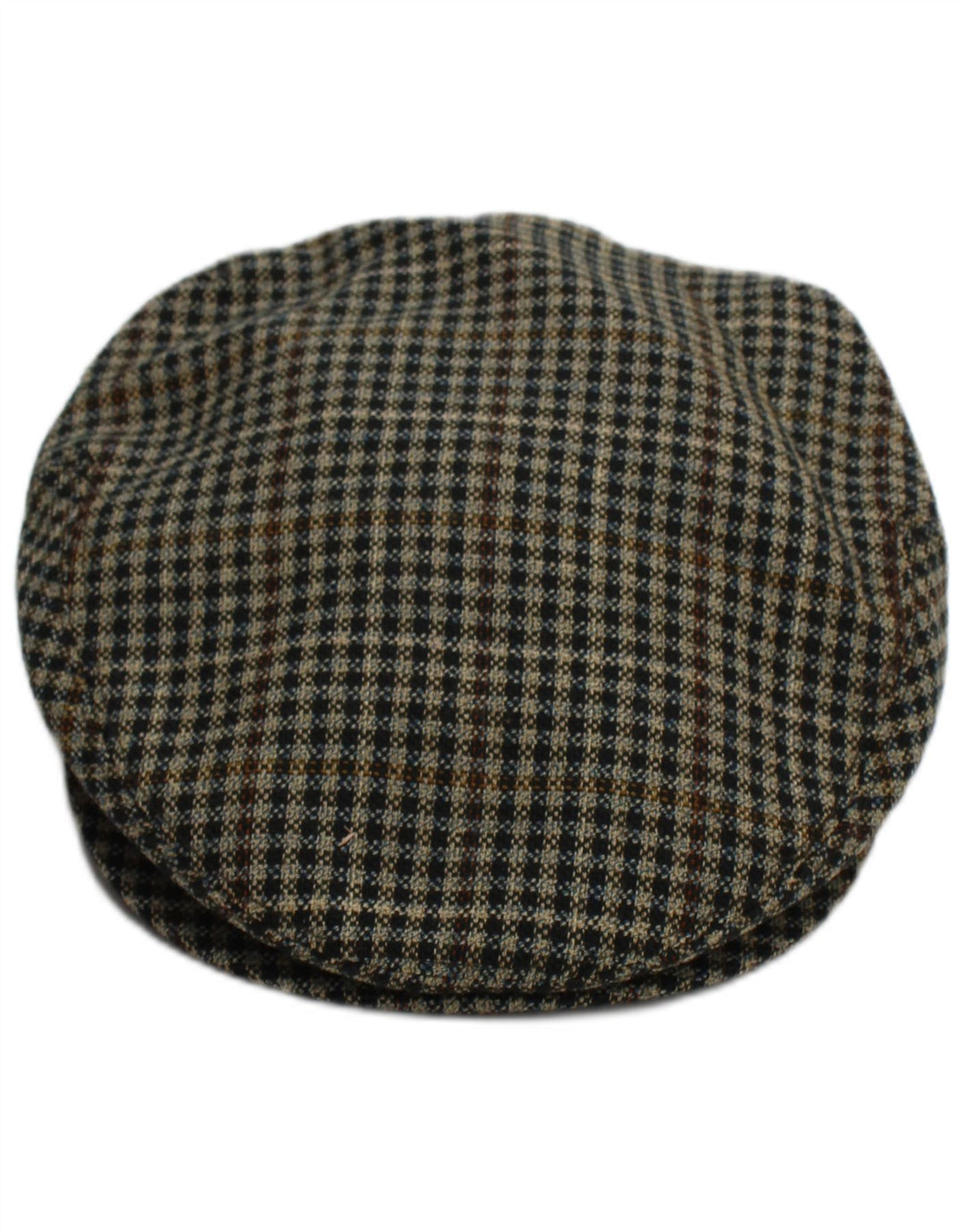 Barbisio Casquette Plate Homme Marron Moyen Pied-de-Poule Classique