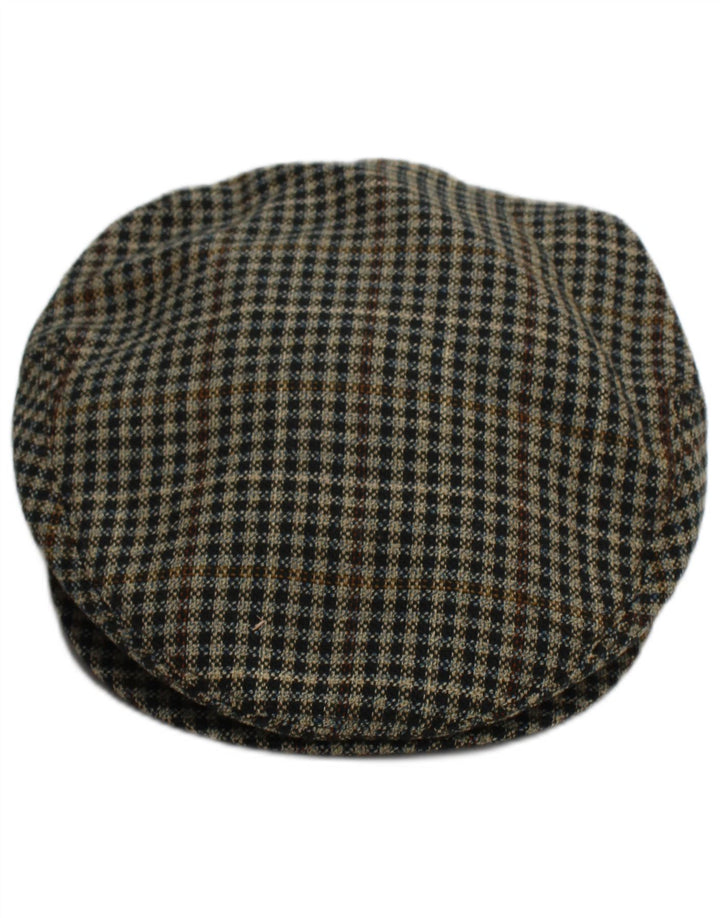 Barbisio Casquette Plate Homme Marron Moyen Pied-de-Poule Classique