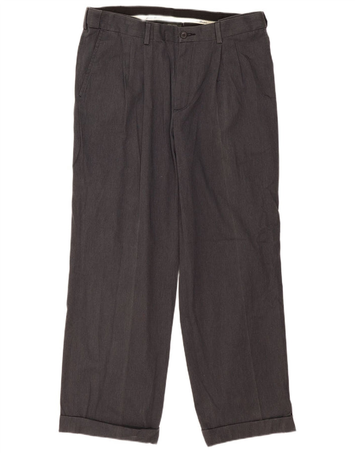 Eddie Bauer Pantalon Chino Pegged Homme W36 L31 Gris Classique