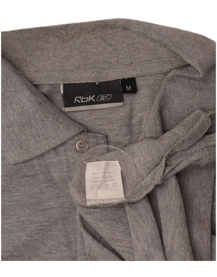 Reebok Polo Homme Gris Moyen Coton
