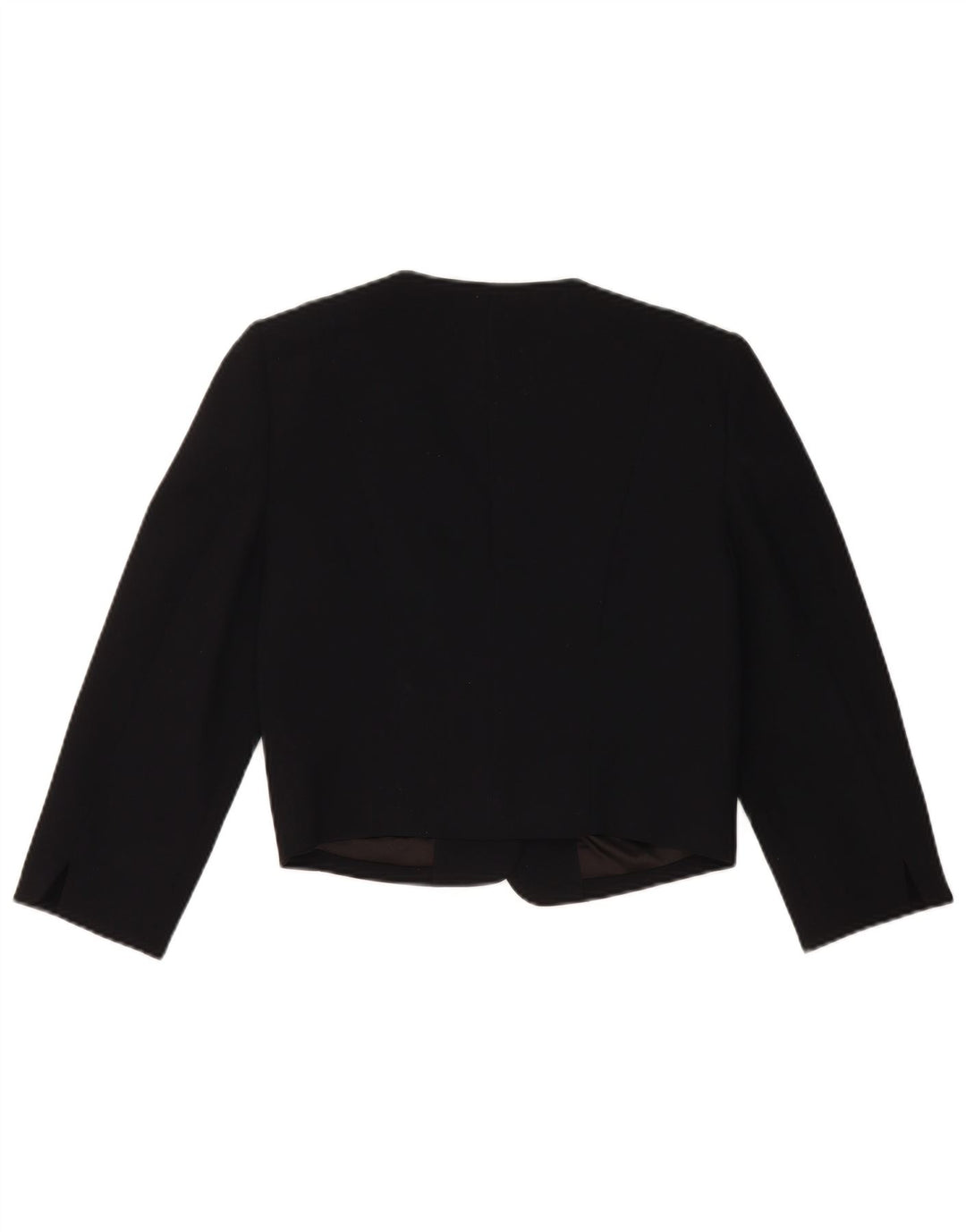 Monsoon Veste blazer courte ouverte pour femme UK 10 Small Noir Polyester