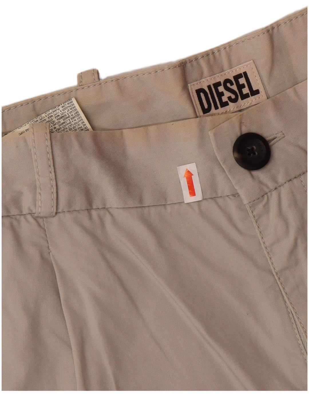 DIESEL Short Chino Femme W27 Petit Gris Coton