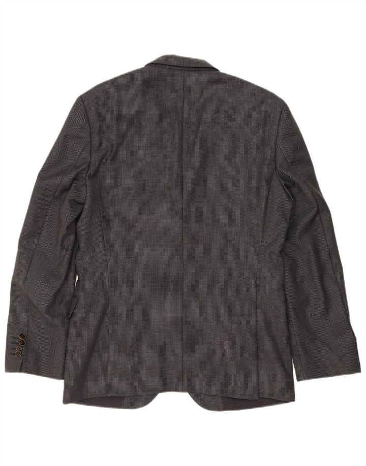 Hugo Boss Veste blazer à 2 boutons pour homme EU 48 Gris moyen Laine