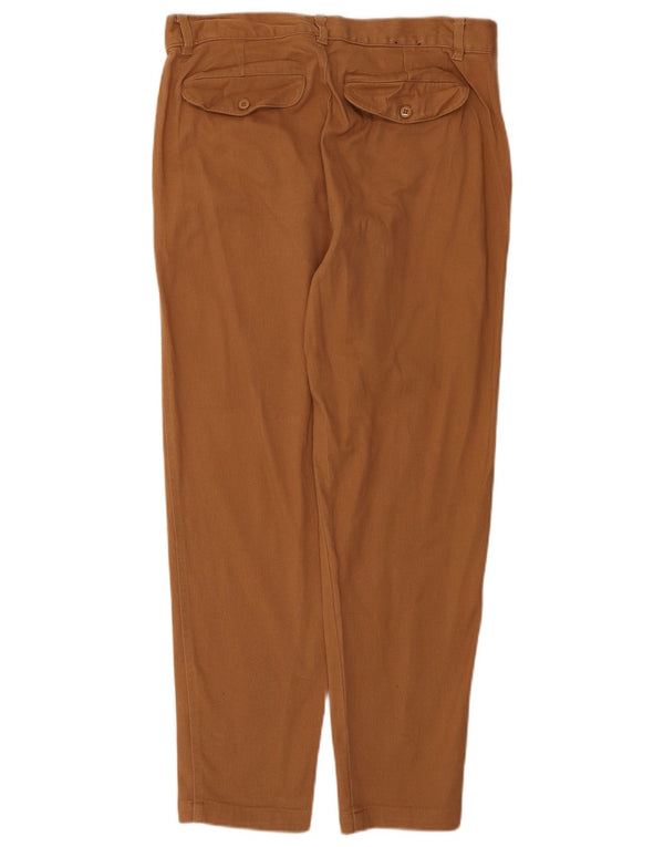 French Connection Pantalon Chino Droit Homme W32 L27 Marron Coton