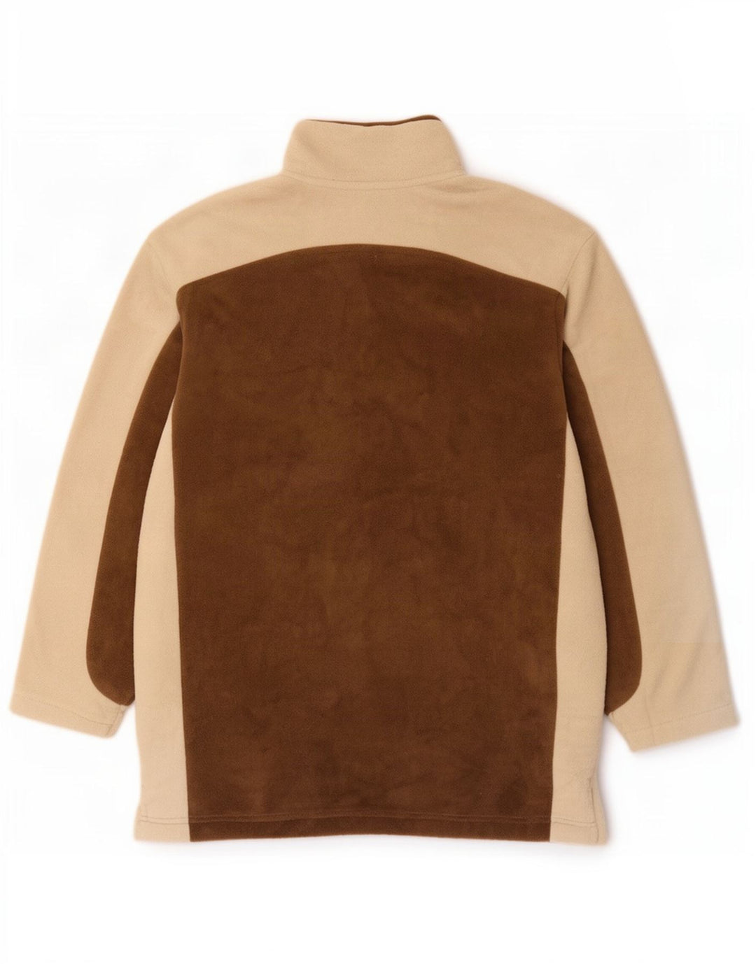 Asics Veste polaire pour homme UK 36 Small Marron Colourblock