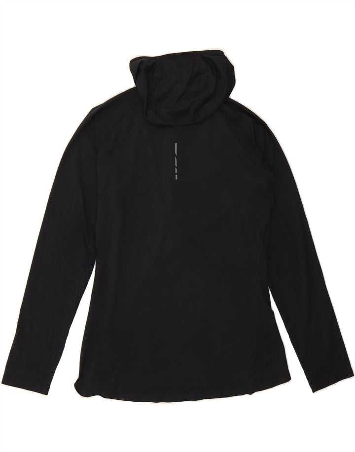 ASICS Womens Hoodie Jumper UK 18 XL Black Polyester Vintage Asics and Second-Hand Asics from Messina Hembry 
