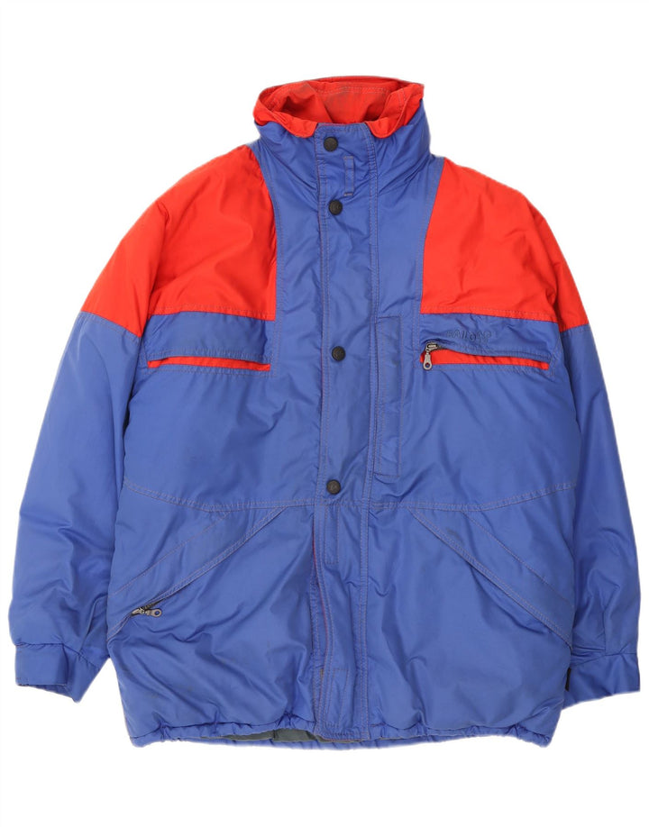 Bailo Veste de ski à capuche coupe ample pour homme IT 50 Bleu moyen Colourblock