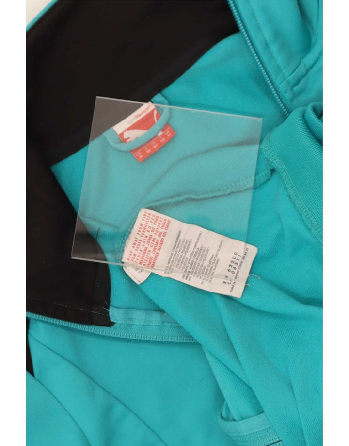 Puma Veste de survêtement pour femme UK 12 Turquoise moyen Colourblock