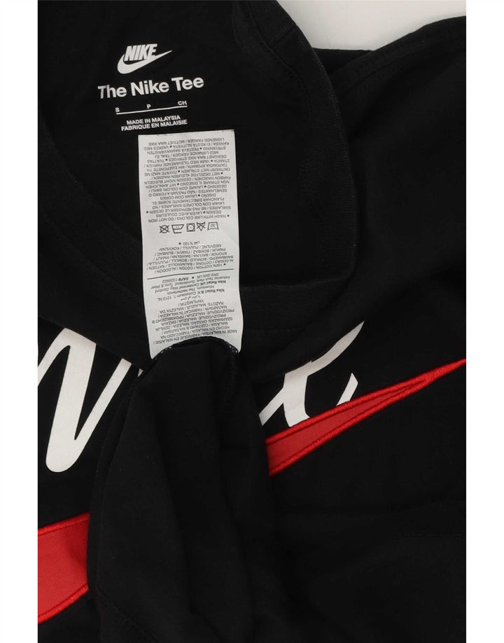 Nike T-shirt graphique pour homme en coton noir Taille S