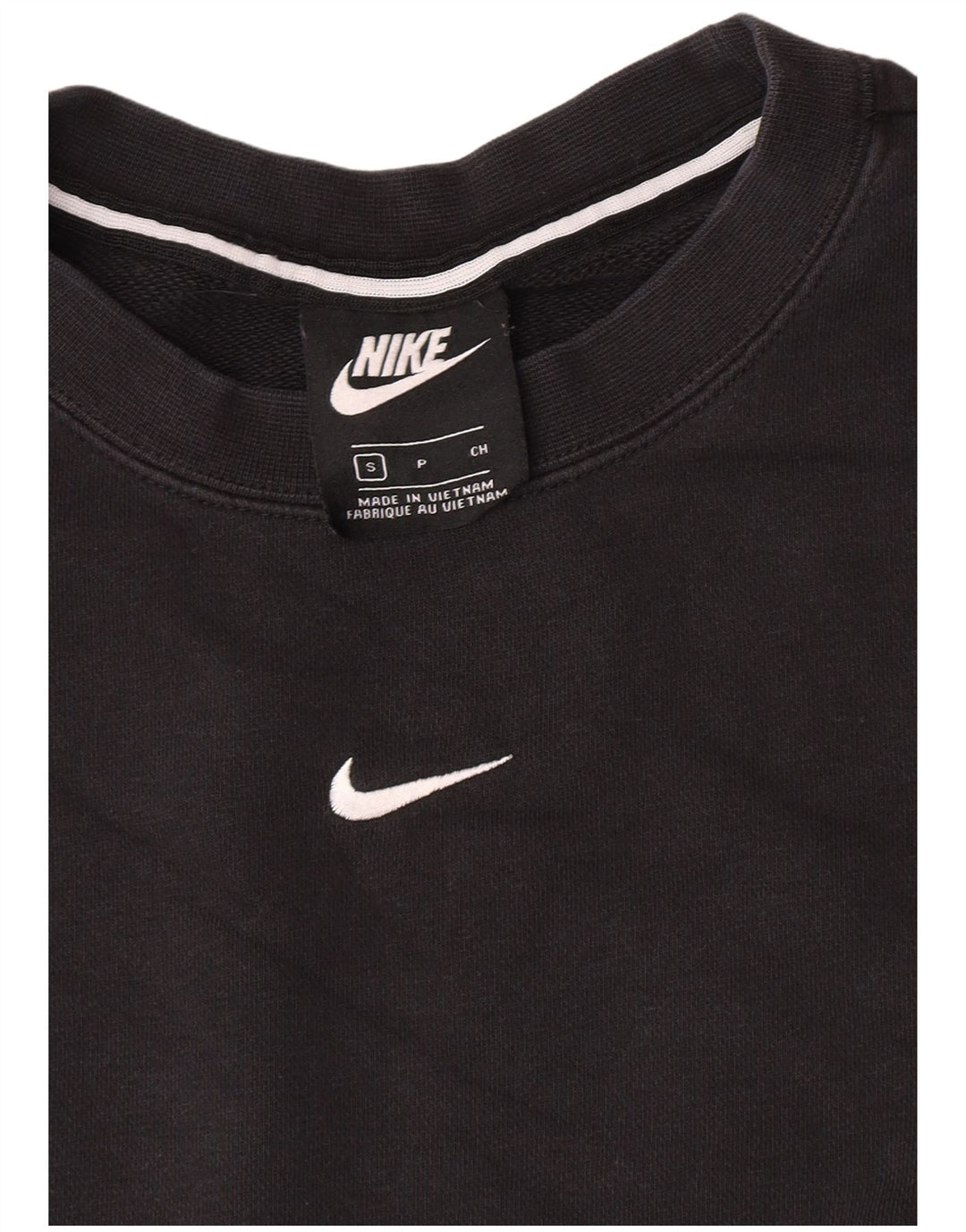 Nike Sweat-shirt surdimensionné graphique pour femme UK 10 Petit Noir